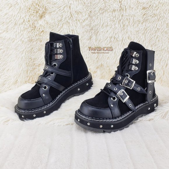 platform studded boots